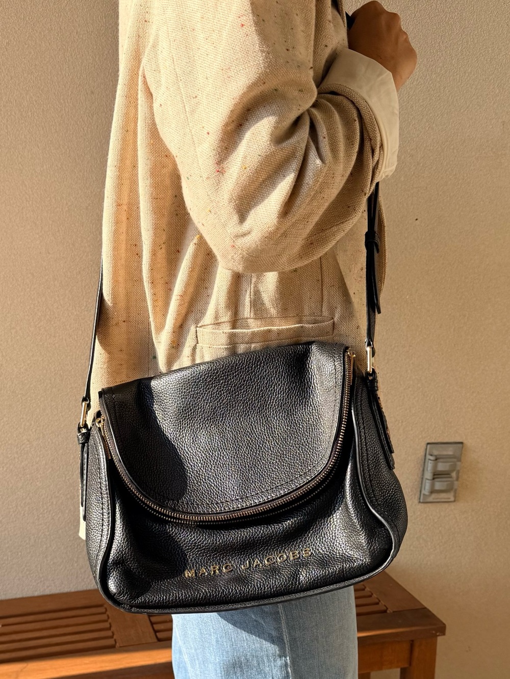 Marc Jacobs Pebbled leather crossbody